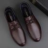 Genuine Leather Mens Dress Sneakers Classic Leather Oxfords Shoes Soft-Soled Formal Business Footwear Fashion Male Walking Shoes