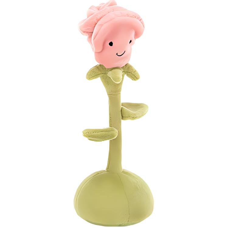 

JELLYCAT Серия Веселые растения Маленький цветок Роза Сезон Успокаивающая кукла Плюшевая кукла 21 см высотой