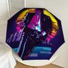 1pc Michael Jackson Automatic Folding Umbrella, Portable Collapsible Design, Casual Outdoor Accessory L1202017
