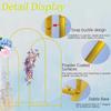 New Metal Arch Backdrop Stand Gold Wedding Arch Stand Arched Frame for Birthday Party Ceremony Celebration Decoration 1PC