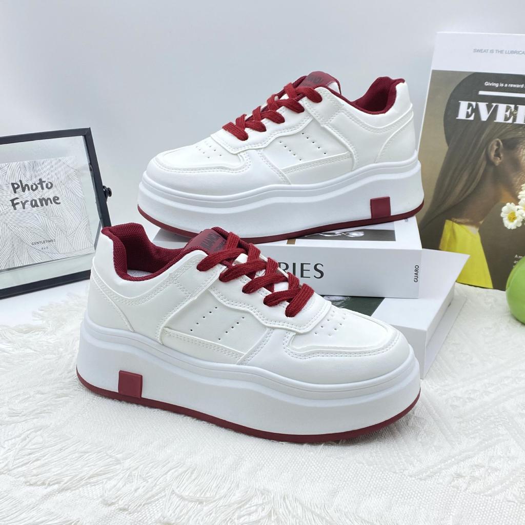 Thick-soled heightening little white shoes women's 2025 autumn and winter new shoes women's versatile student popular board shoes women's autumn and