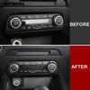 For Mazda CX5 CX-5 KF 2017 2018 Carbon Fiber Air Condition AC Adjustment Switch Panel Cover Trim Sticker Interior Accessories