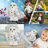 Adorable Wizard Snowy Owl Plush Toy Soft Stuffed Doll For Kids Christmas Gift