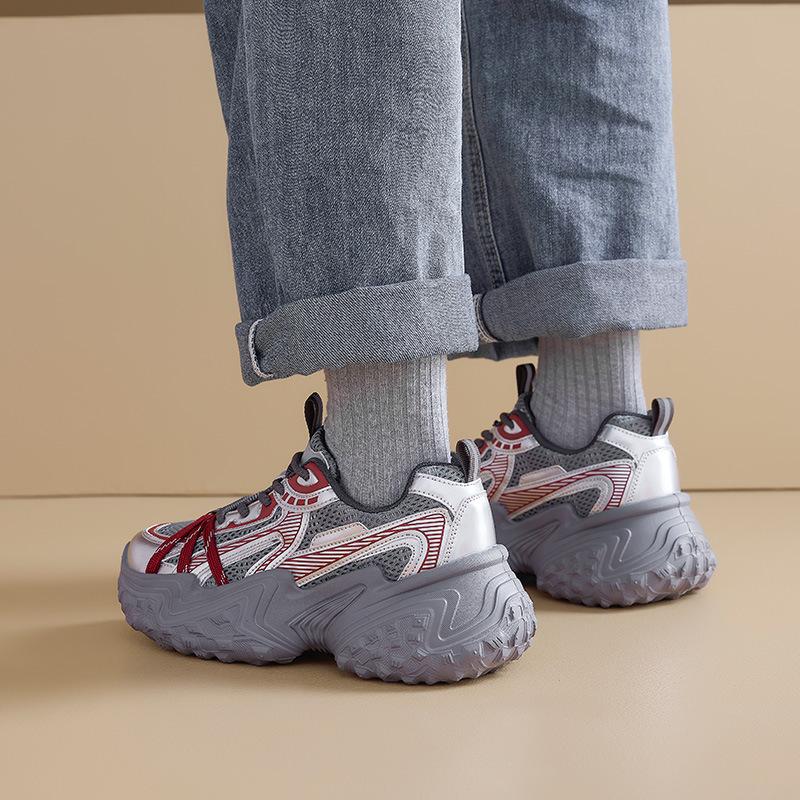 Augustine platform dad shoes women's 2025 new autumn and winter lightweight casual sports shoes show small running shoes