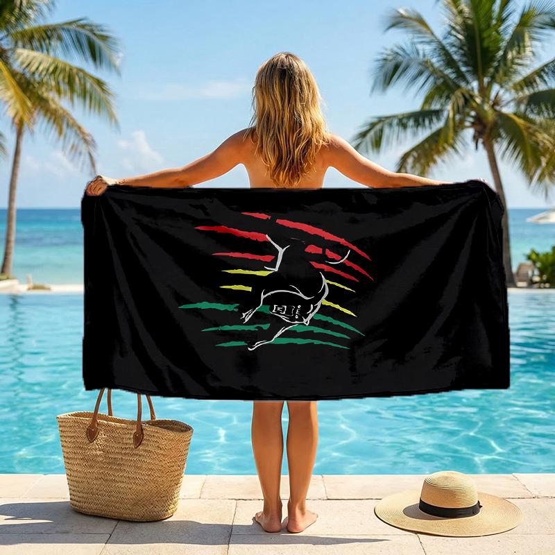 Panthers Fashion Beach Towel: Ideal for Summer Adventures Soft, absorbent and quick drying suitable for swimming and bathing