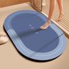 2 Stück Diatomeenerde Badezimmer Badezimmer Bodenmatte Wasserabsorbierend Rutschfest und Schmutzabweisend Teppich Fußmatte