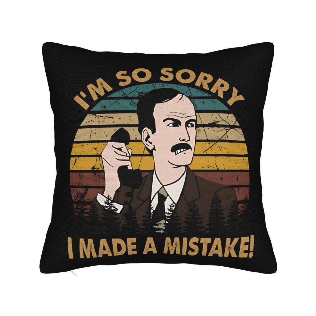 Manuel Fawlty Towers Square Pillow Case Cushion Covers Customized Zippered Decorative Pillowcase for Home Xcm