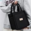 X7XC Convenient Canvas Lunch Bag with Multiple Compartments Japanese Handbag Perfect for Carrying Your Belongings