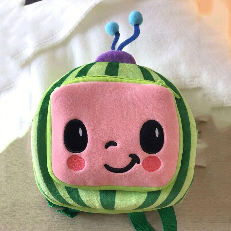 Adorable Cocomelon Plush Backpack For Kids Featuring Soft Material And Cute Design