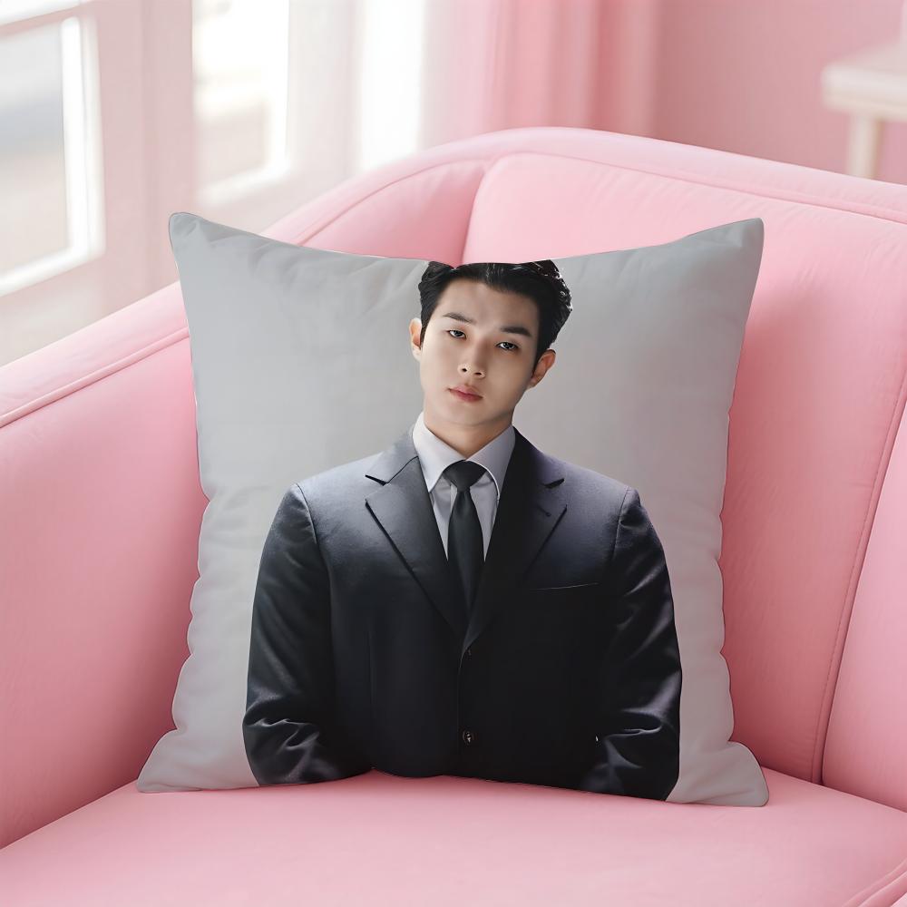Talented Korean Actor CChoi Wooshik Cushion Cover Pillowcase Short Plush Invisible Zipper Room Sofa Cushion Cover