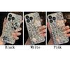 Glitter Bling Crystal Rhinestone Camellia Flower Phone Case For Samsung Galaxy Note 20 Ultra 10 Plus Xcover 7 Pro Sparkly Diamond Cover