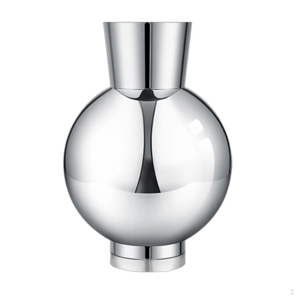 Ceramic Vase Mirrored with Narrow Neck Lustrous Flower Holder for Living Room, Entryway