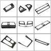 Car Accessories Carbon Fiber Style For BMW X5 X6 E70 E71 2008-2013 ABS Car Interior Decoration Strip Frame Cover Trim