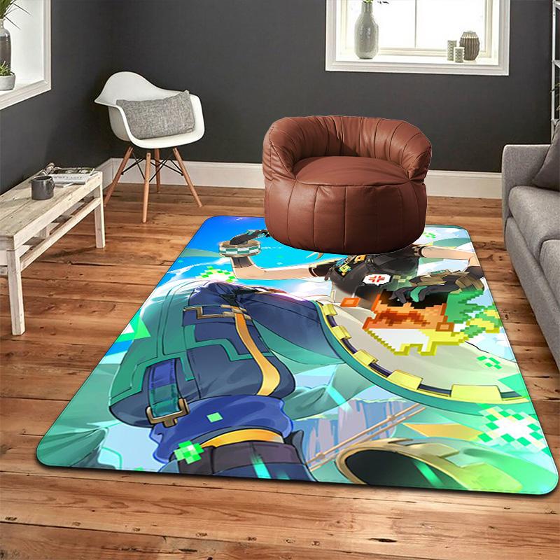 Genshin Impact Kinich Rug Floor Mat for Living Room or Bedroom Soft and Comfortable Carpet a Gift for Birthday and Holiday.NFF0928623