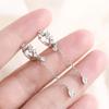925 Silver Ear Needle Crystal White Zircon Silver Series Tassel Drop Earrings Luxury Fashion Party Jewelry Accessories