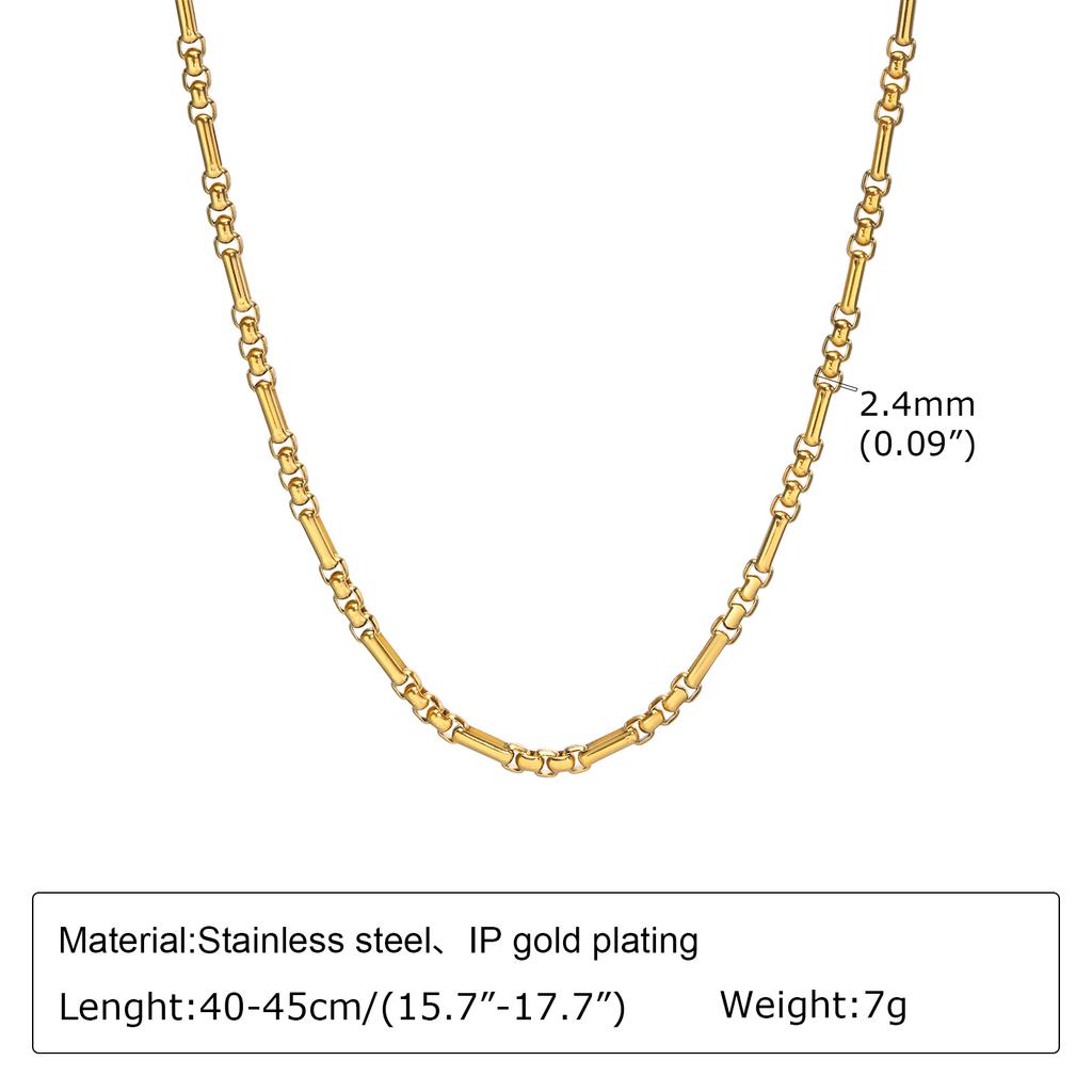 Handmade Clavicle Chain Bracelet for Women, Chic Stainless Steel Link Waterproof Jewelry