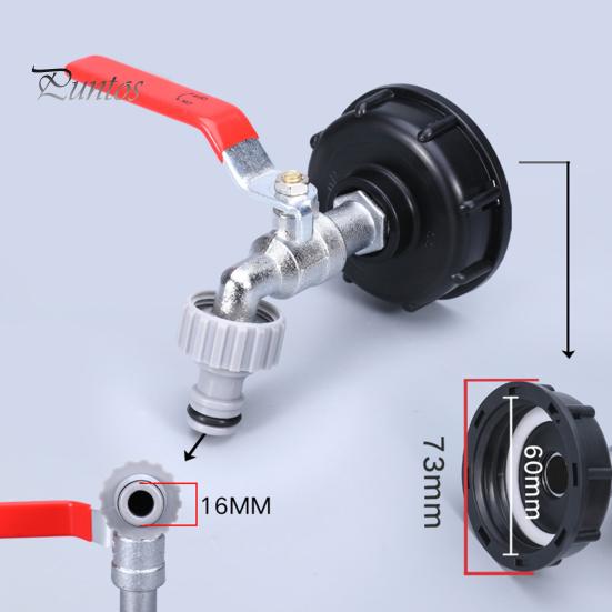 IBC Tote Tank Adapter Rustproof Corrosion Resistant Easy To Install Garden Hose Connector Replacement Valve Fitting