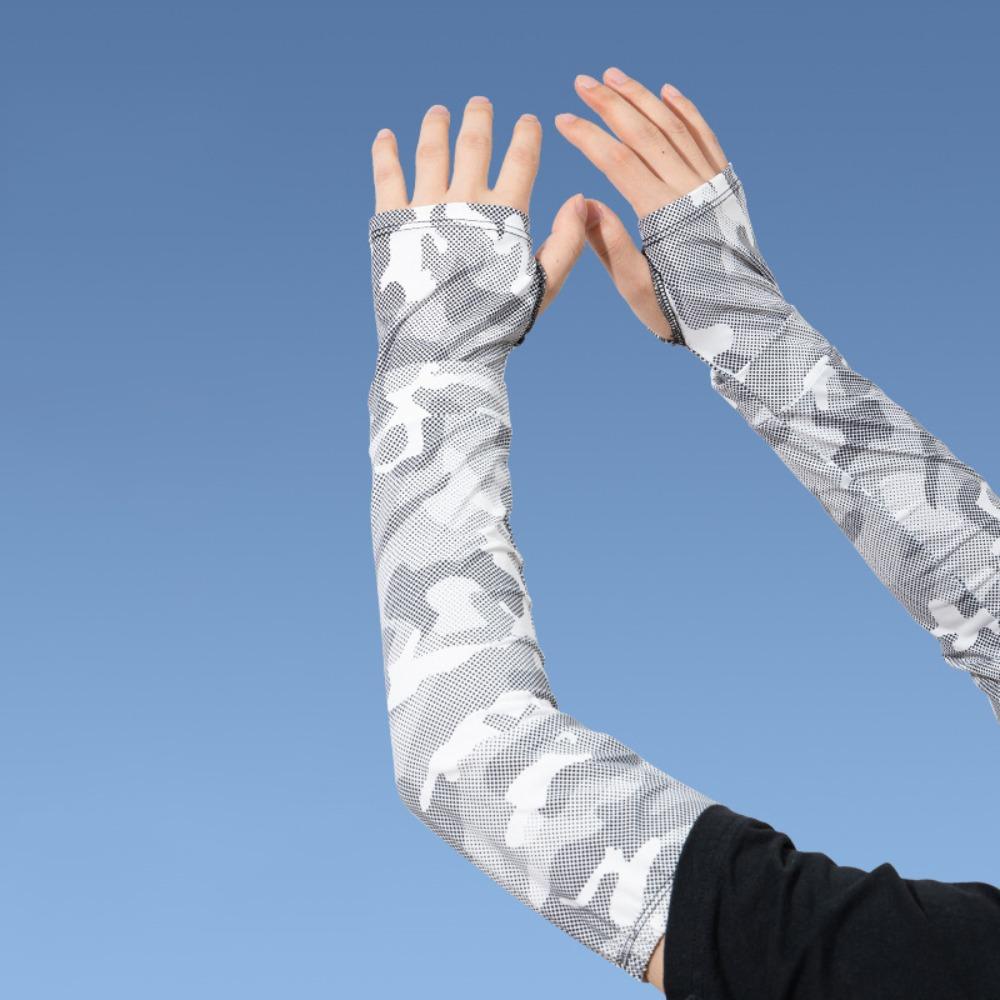 

Breathable Men s Sunscreen Sleeves Anti-UV Arm Sleeves Fashion Fishing Sleeves Sports сірий колір