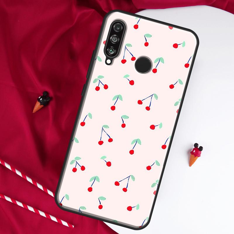 Kirschfrucht Süße Collage Für Huawei Nova 8i 7i 11i 12i 12s 9 10 SE Y90 Y60 Y70 Y72 Y61 Y91 P30 P40 Lite P60 Pro Hülle
