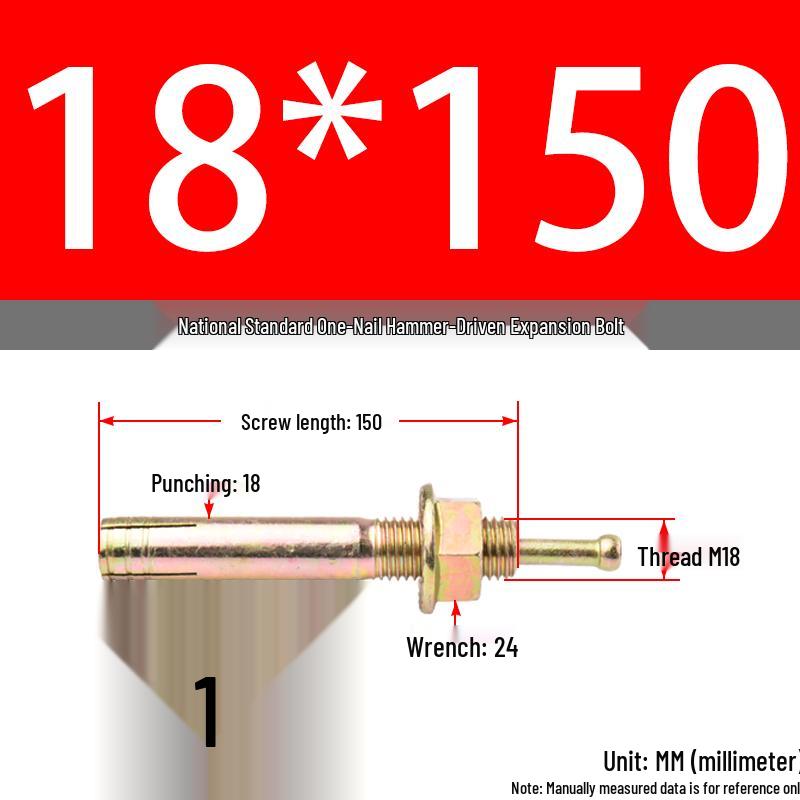 Aluminum Rivet Insert for Gantry Frame with Expansion Bolt and Wall Plug