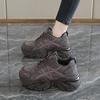 Summer mesh shoes women's breathable thin new platform dad shoes student mesh sneakers increase in height