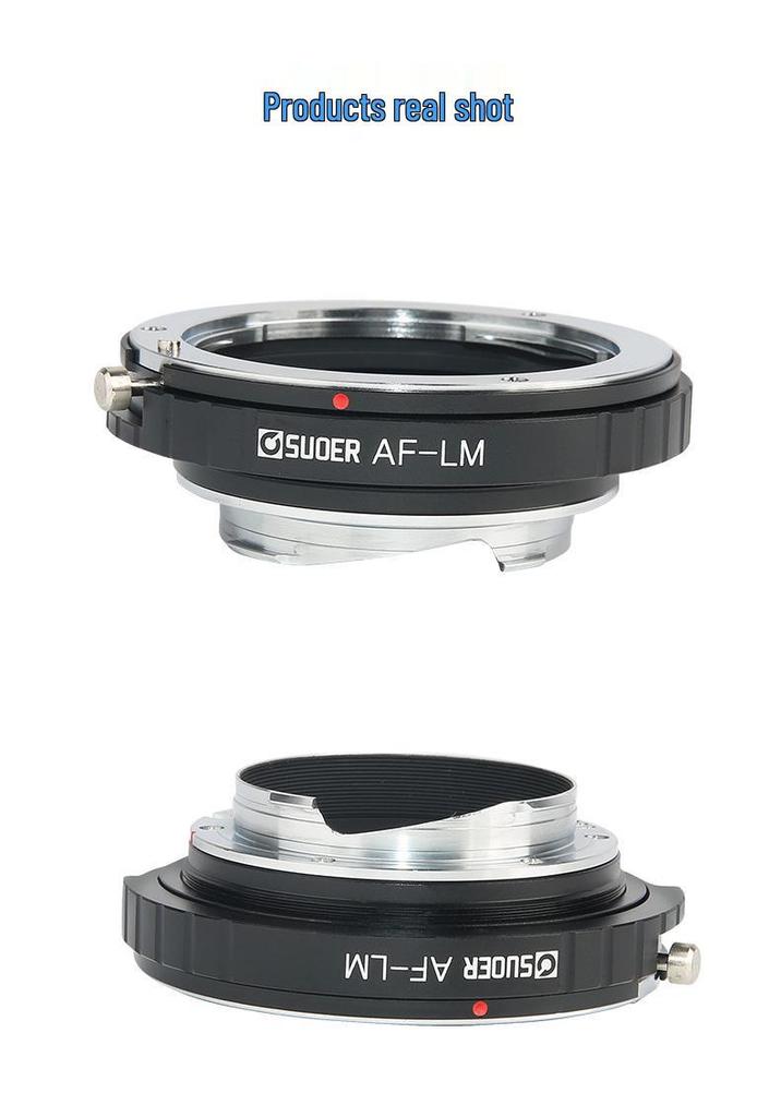 AF-LM Lens Adapter for Sony Minolta A-Mount Lenses To Leica M-Mount Bodies, Includes Rear Cap