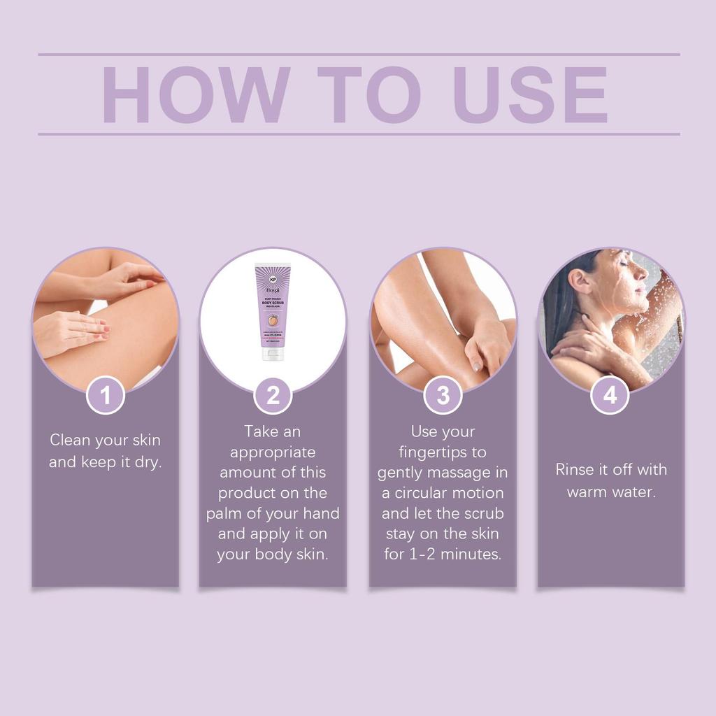 Peach-Scented Body Scrub: Nourishes, Softens and Tightens Skin, Moisturizes, Exfoliates, and Cleanses the Body