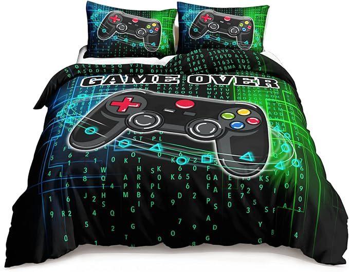 

Комплект постельного белья из трех предметов с цифровой печатью, Домашний текстиль с геймпадом, Пододеяльник из четырех предметов quilt cover 135*200*1 pillowcase 50*75*1