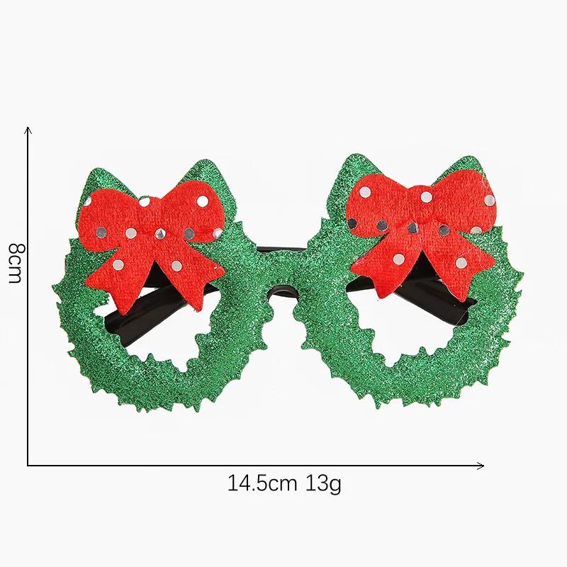 Christmas Glasses Plastic Decorative Glasses Kid Xmax Party Costume Accessory Photo Props Christmas Decoration  Navidad Gift