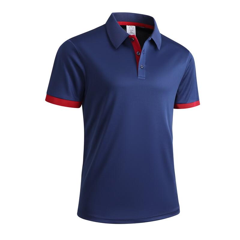 WRPCE Men s Color Block Short Sleeve Polo Shirt L