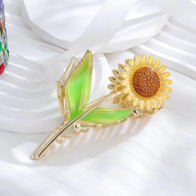 1 Pcs Fashion Exquisite Sunflower Hair Claws For Women Girls Party Hair Accessories