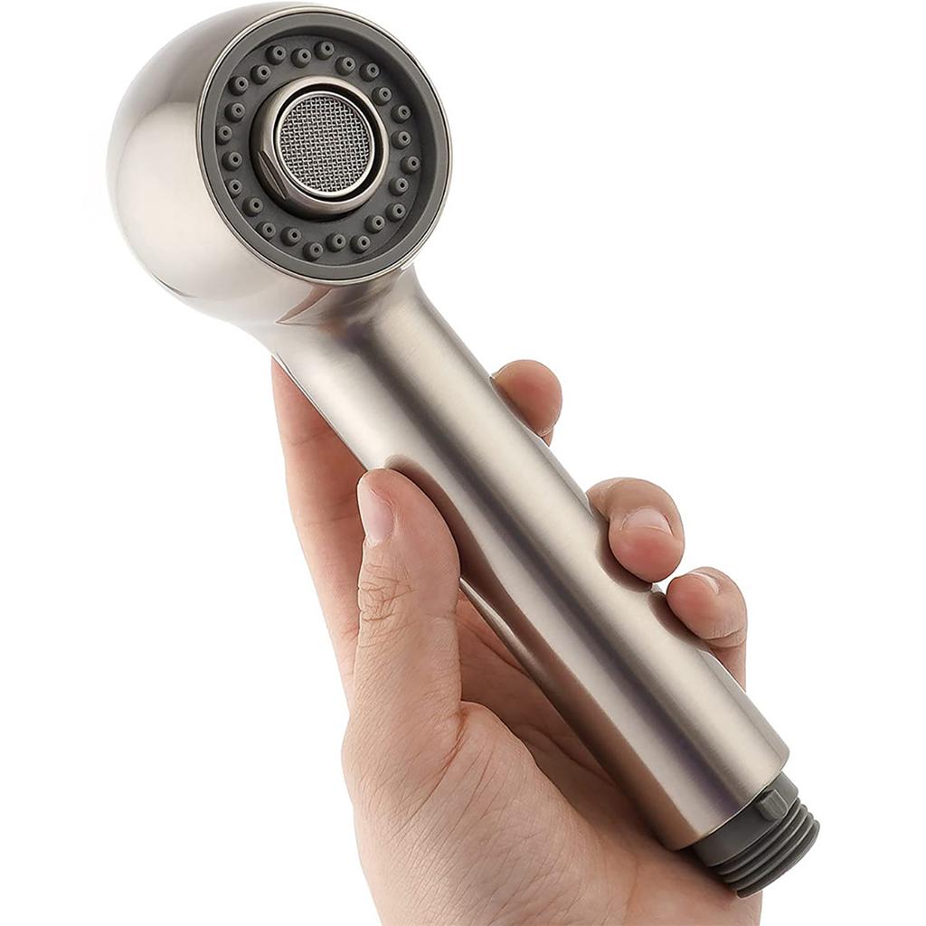 Kitchen faucet shower head Pull-out sprayer with push button switching 2 water modes ABS material G1/2 connector