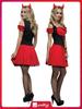 Smiffys Fever Wicked Devil Red Us Dress Women's Costume, - 10-12