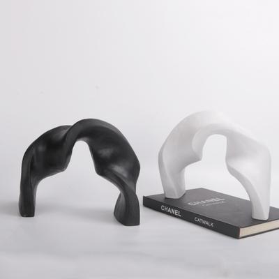 Ornements modernes simples en résine avec ruban torsadé, décorations douces pour bureau de vente, chambre à coucher, salon, entrée de maison