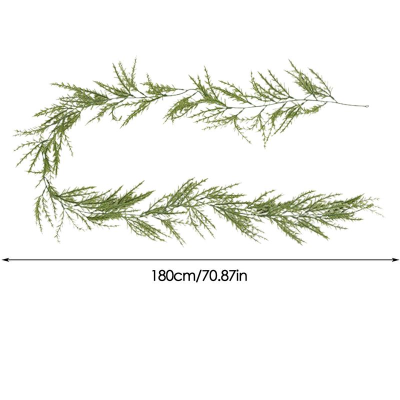 Artificial Christmas Garland 6ft Artificial Pine Needles Garland Decorations Greenery Christmas Garlands For Fireplace Indoor