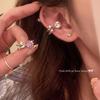 Korean Style Zircon Ear Cuff: Elegant, No-Piercing, High-End Earrings for Women