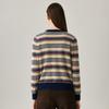 Zhaojun 2025 Autumn/Winter Color Block Stripe Cashmere Cardigan