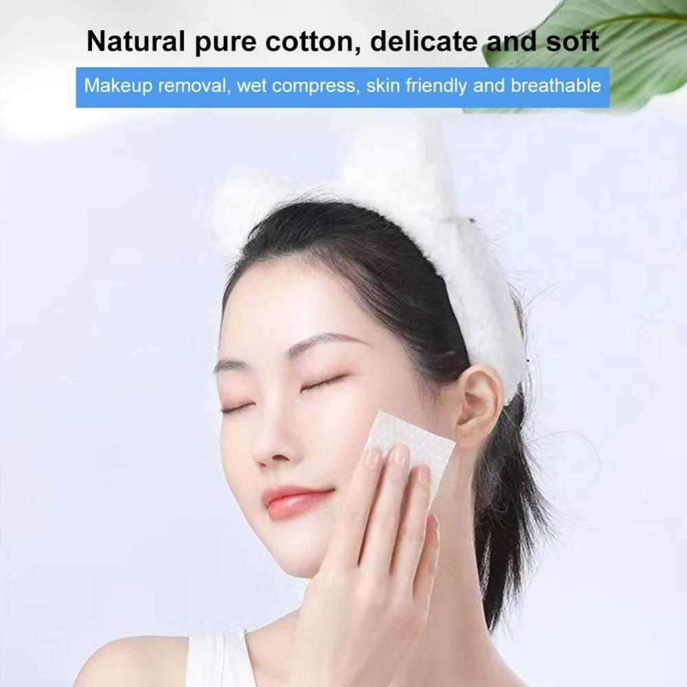 600pcs Beauty Essentials Disposable Makeup Pads Cotton Hypoallergenic Facial Puff Pads Face Care Remover Paper Beauty Routine
