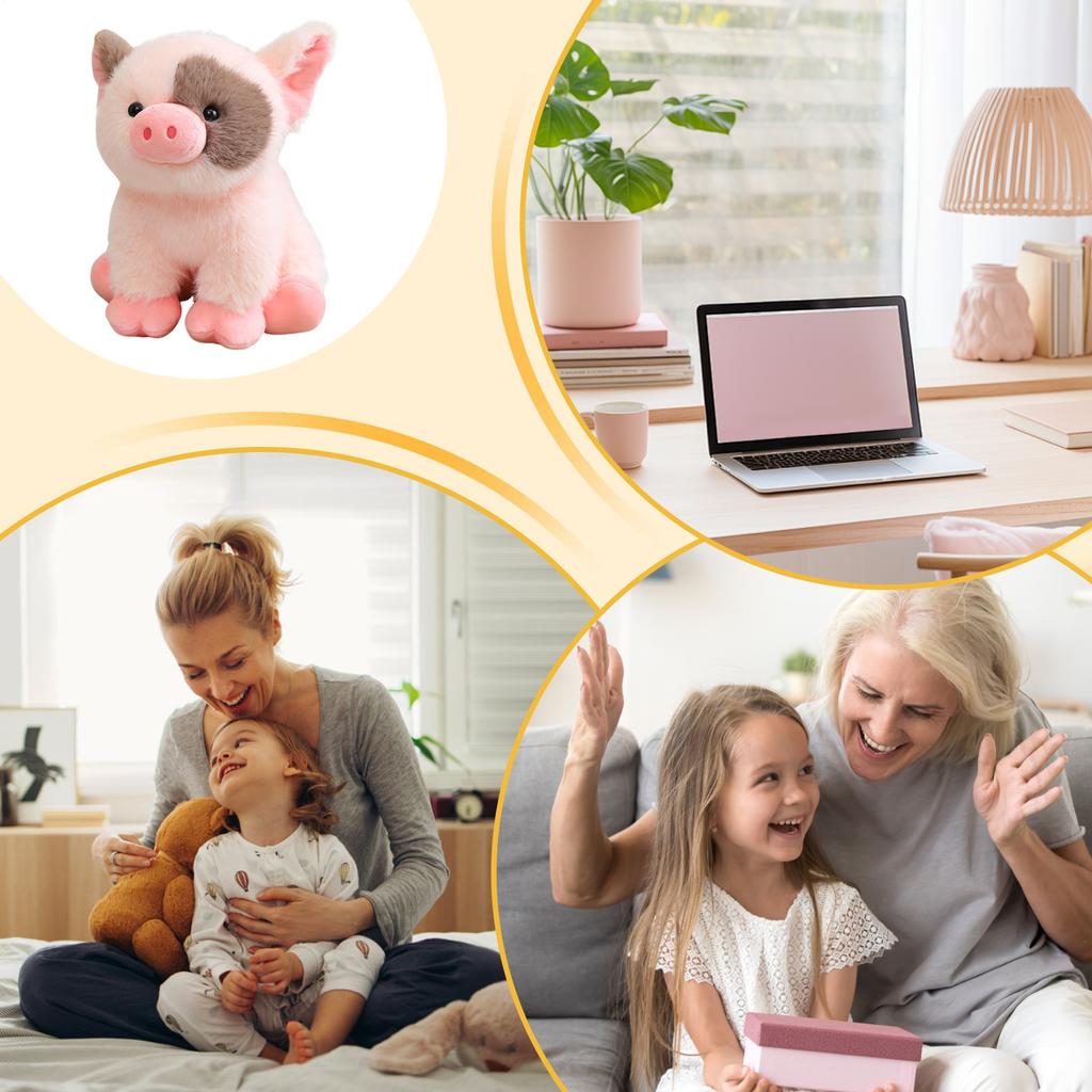 20cm Cute And Silly Little Pot-bellied pig Plush Toys Soft Animal Doll Home Decoration Christmas Gift Children's Birthday Gift