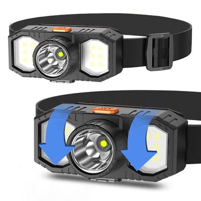 XPE+COB LED Powerful Headlamp Flashlight 3 Gears Powerful Headlight Torch Adjustable Angle Camping Head Light for Night Fishing