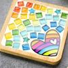 Handmade Diy Mosaic Cup Mat Bottom Bamboo Pad Early Education Free Creation Handicraft Toys