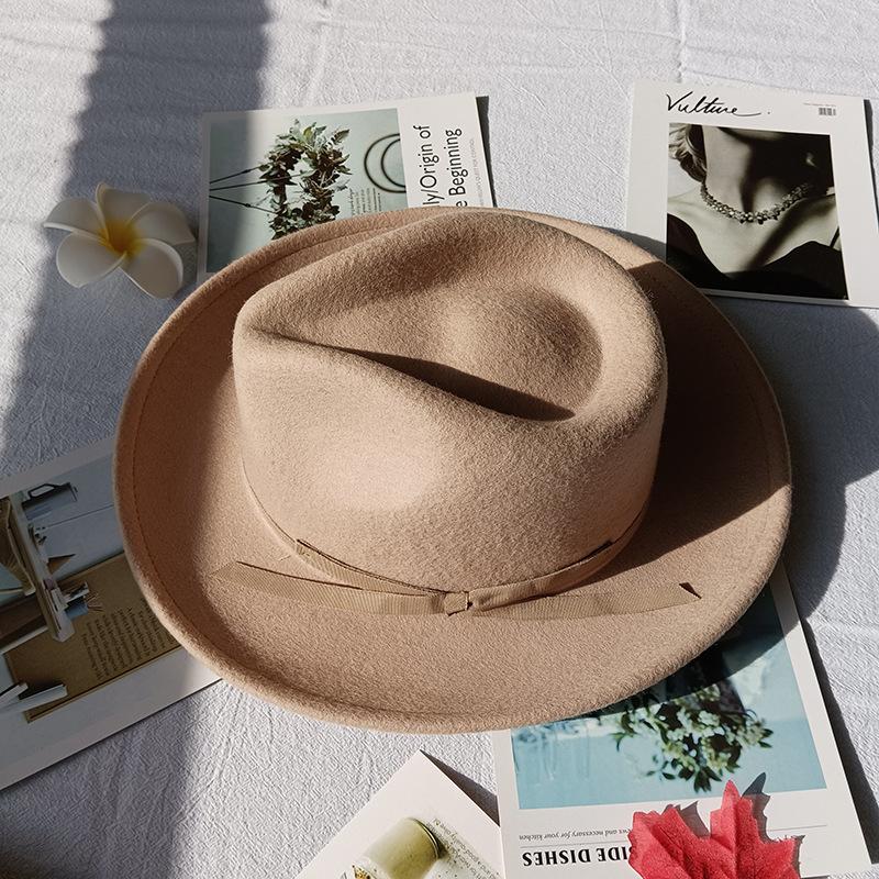 Direct Top Hat, Teardrop Top Wool Top Hat, Fashionable Versatile Felt Hat