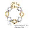 Glossy Stainless Steel Chain Bracelet Gold Plated Women's Jewelry O-Ring Bracelet  Women Men