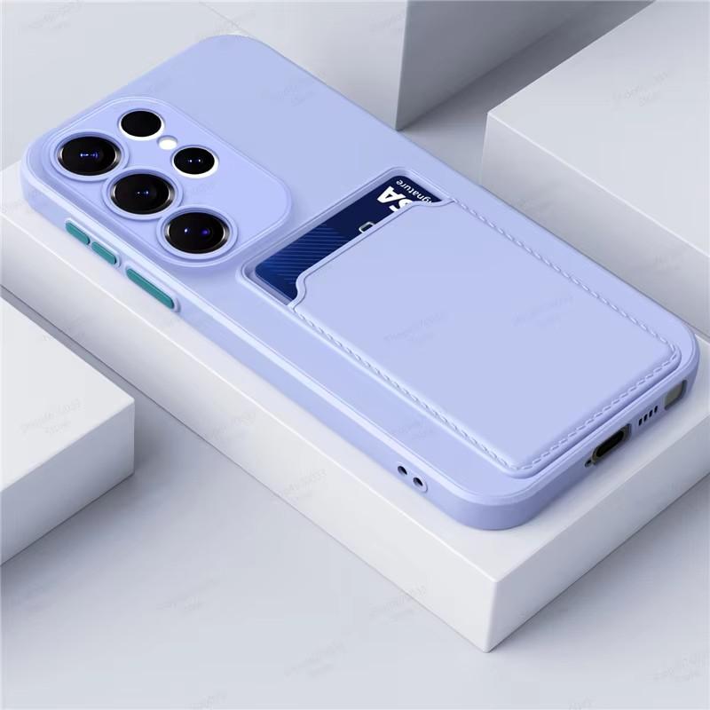 Funda Soft Back Silicone Wallet Case For For Samsung Galaxy S26 S25 S24 S23 S22 S21 Ultra Plus FE Edge Card Holder Cover
