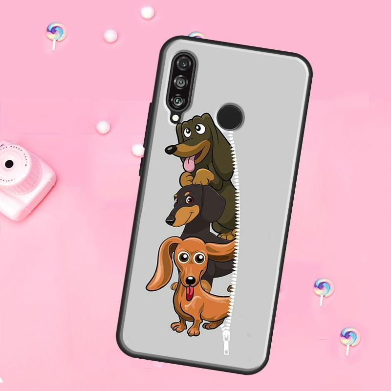 

Dachshund Silhouette Dog For Huawei Nova 12i 7i 8i 11i 12s Y73 Y70 Y90 Y60 Y72 Y61 Y91 9 10 SE P30 Pro P40 Lite Case Huawei P30 Pro