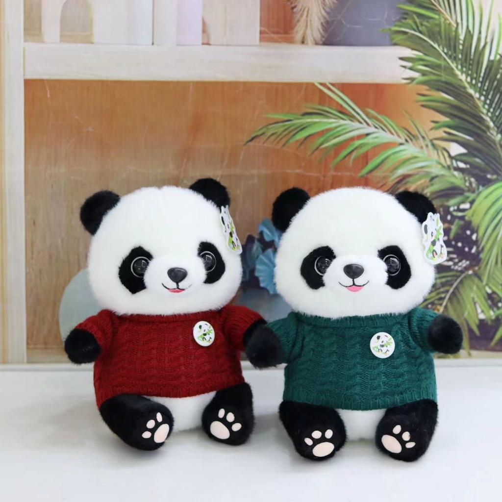 Panda Doll Doll Plush Toys Sichuan Giant Panda Base Souvenir Flower Doll Birthday Gift