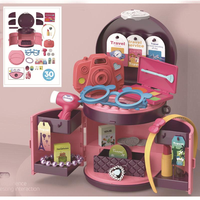 Children'S Simulation Play House Makeup Jewelry Candy Supermarket Medical Tools Handbag Gift Toy Set
