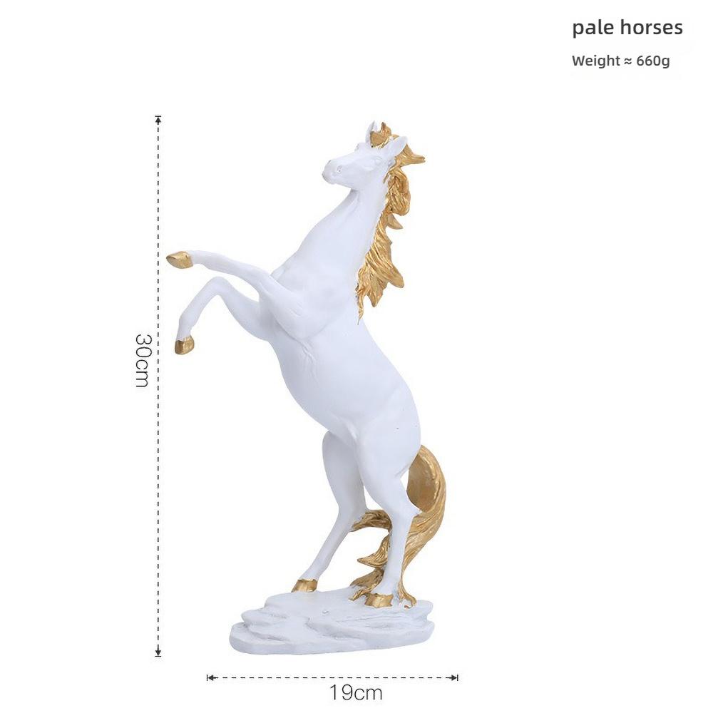 

Modern Minimalist Standing Horse Statue, Abstract Resin Sculpture for Home Office Desk Decor, Contemporary Art Decor