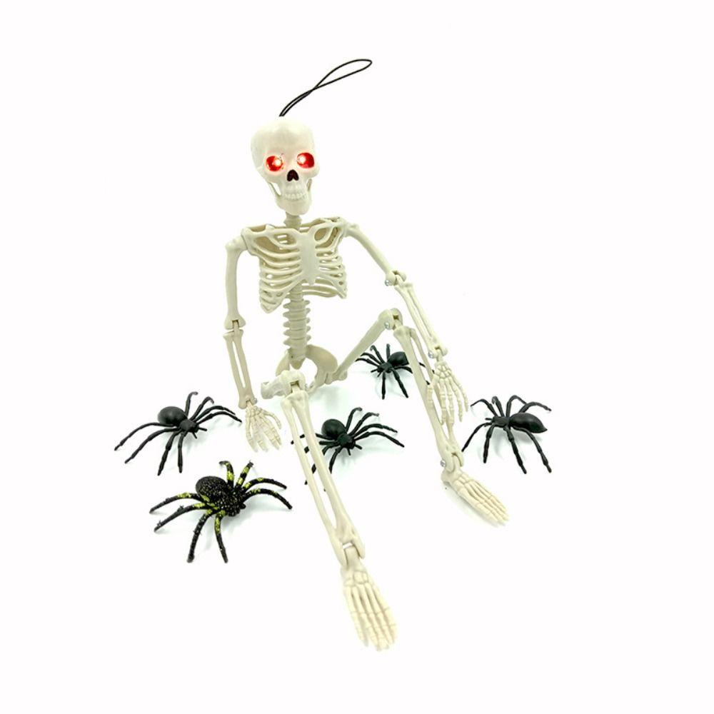 40cm Halloween Movable Skeleton Funny Simulated Human Skeleton Bar Home Decor