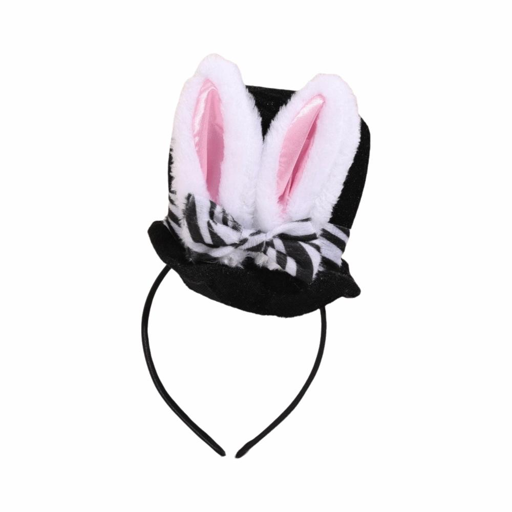 Soft Bunny Cap Hair Hoop Fluffy Cosplay Hat Headwear Plush Ears Headband  Carnival Dress Up Rabbit